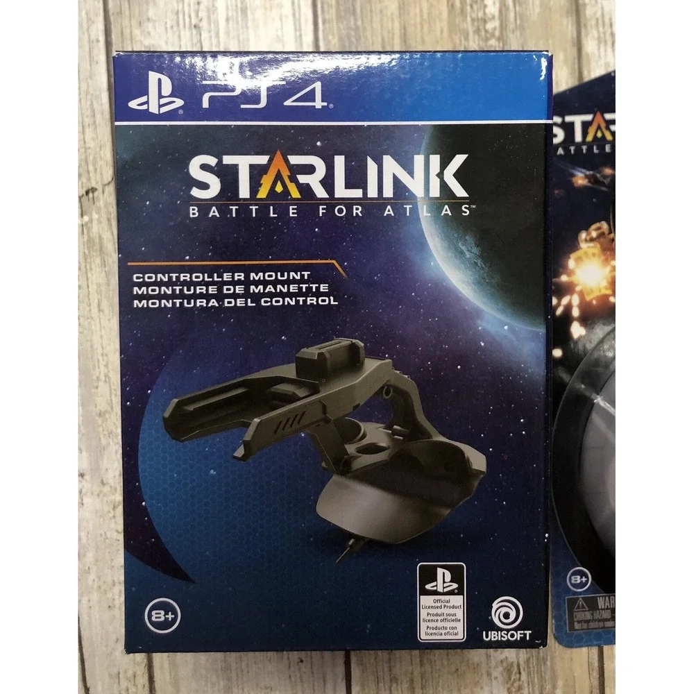 NEW PS4 Starlink Battle For Atlas Controller‎ Mount & Weapons Bundle Iron Fist
